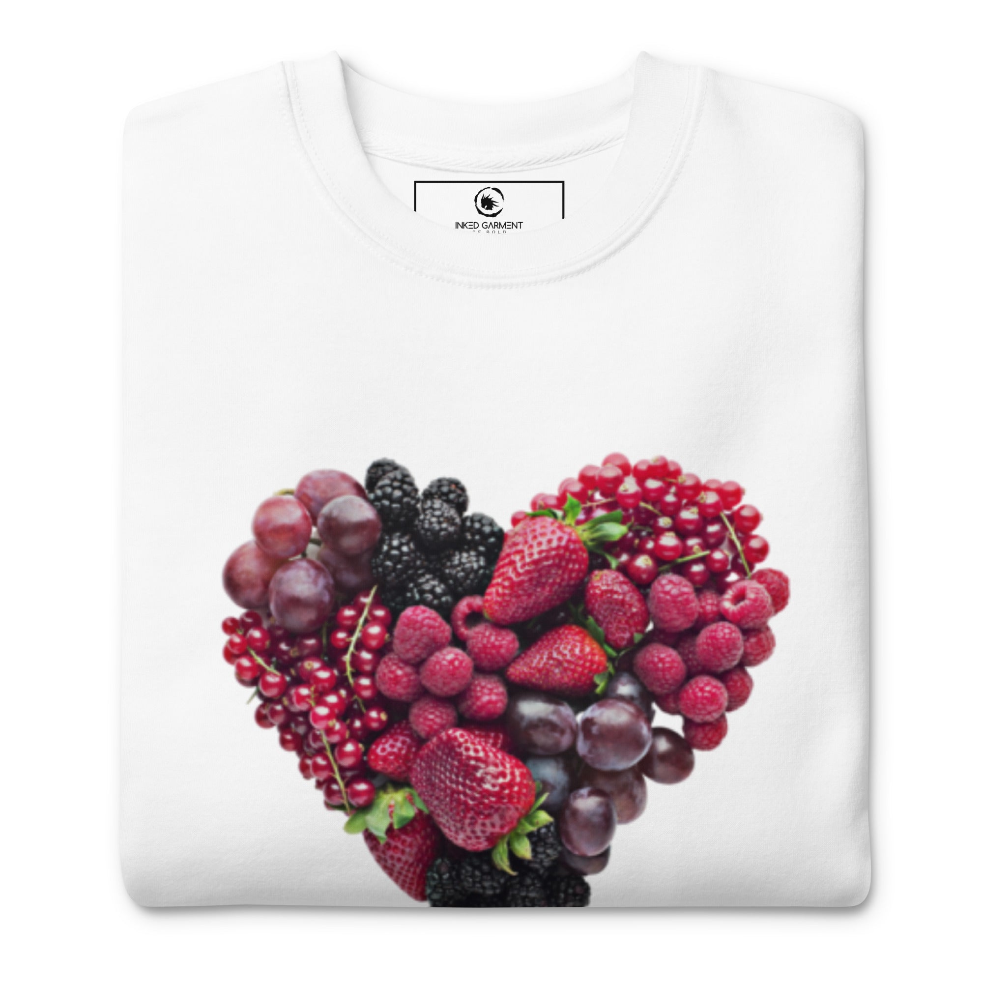 I Heart Fruit Premium Sweatshirt White