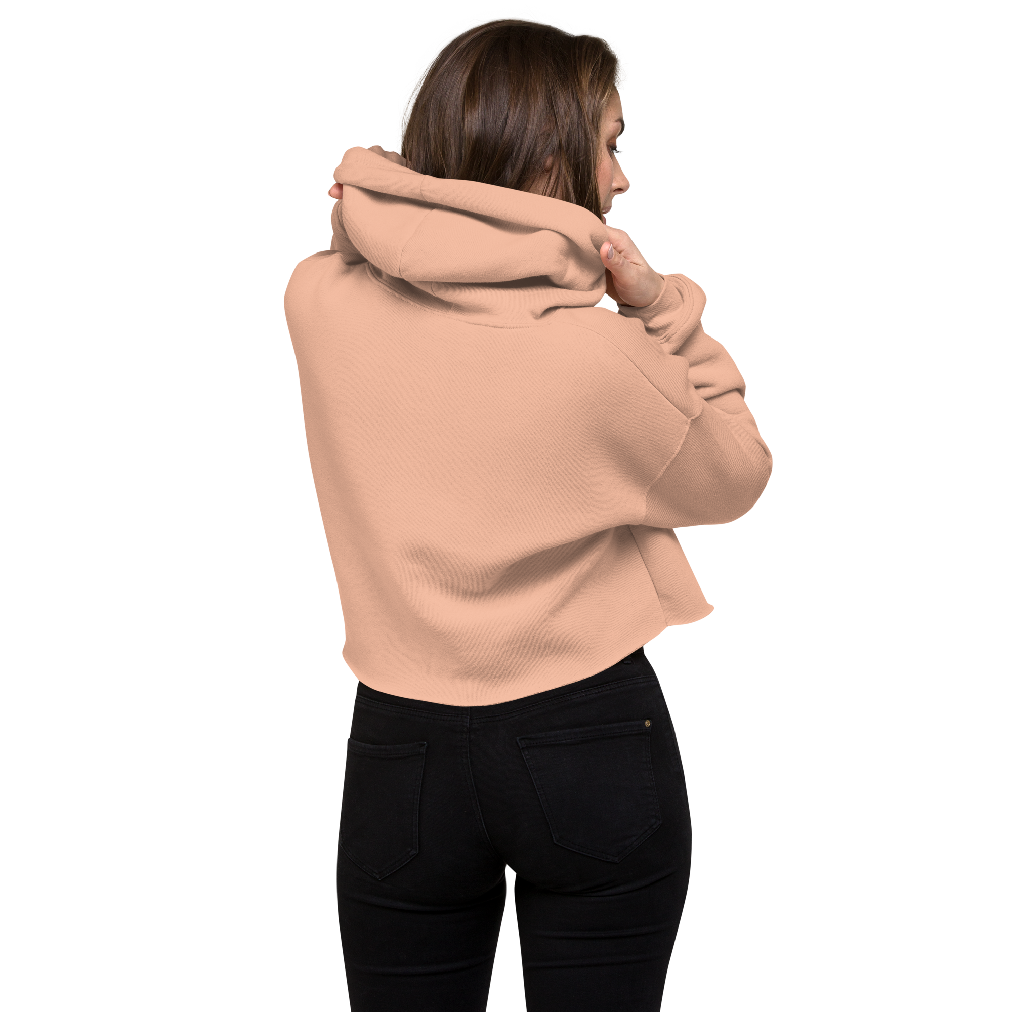 IGS Crop Hoodie Peach