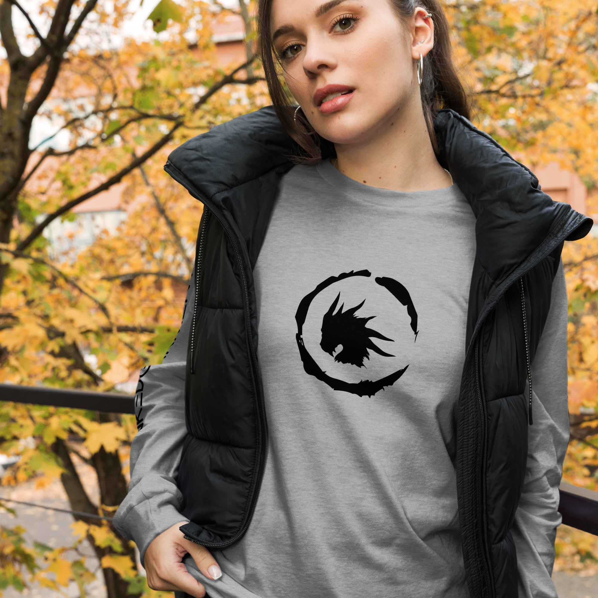 IG Fierce Long Sleeve Tee Heather Grey