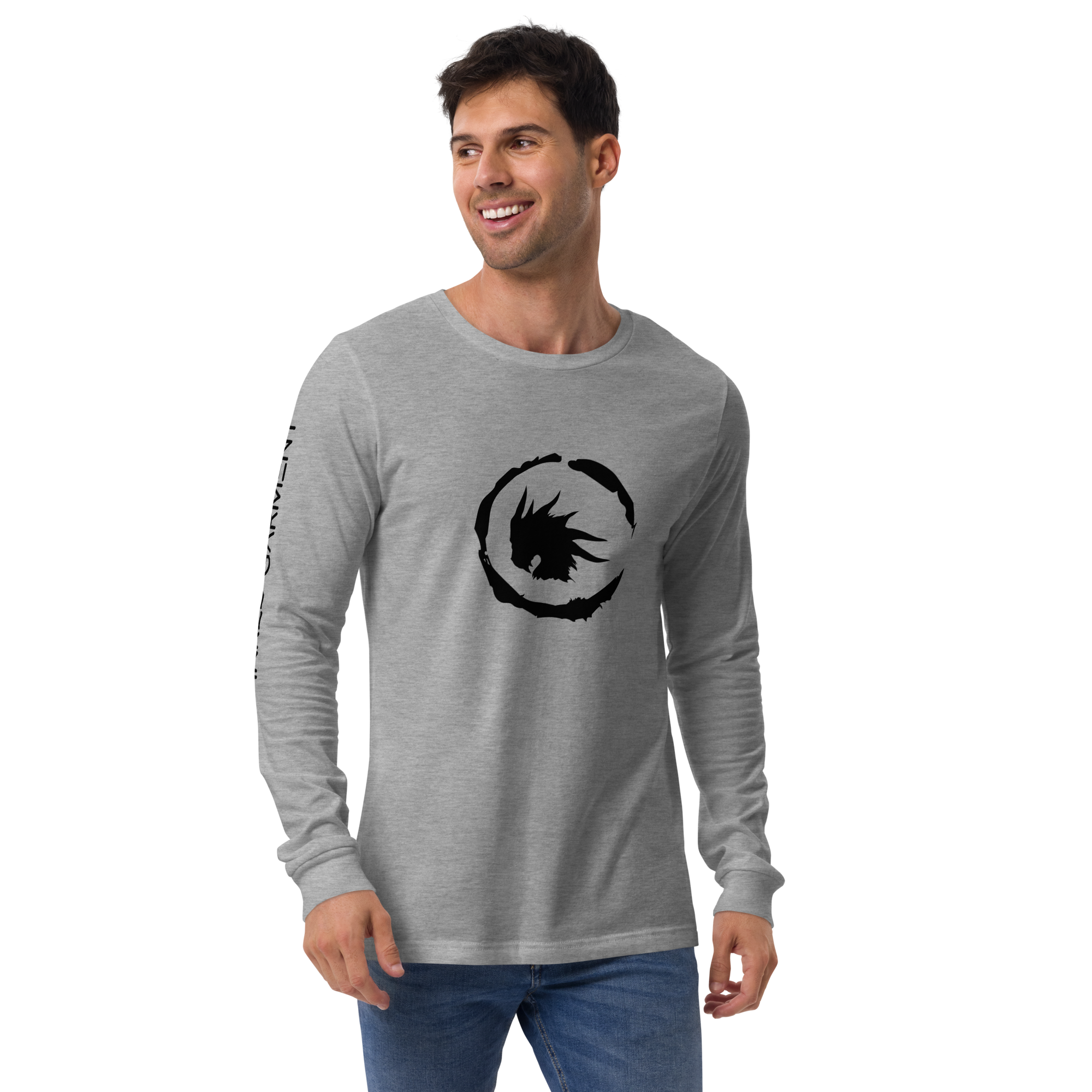 Fierce Essentials Long Sleeve Tee Heather Grey