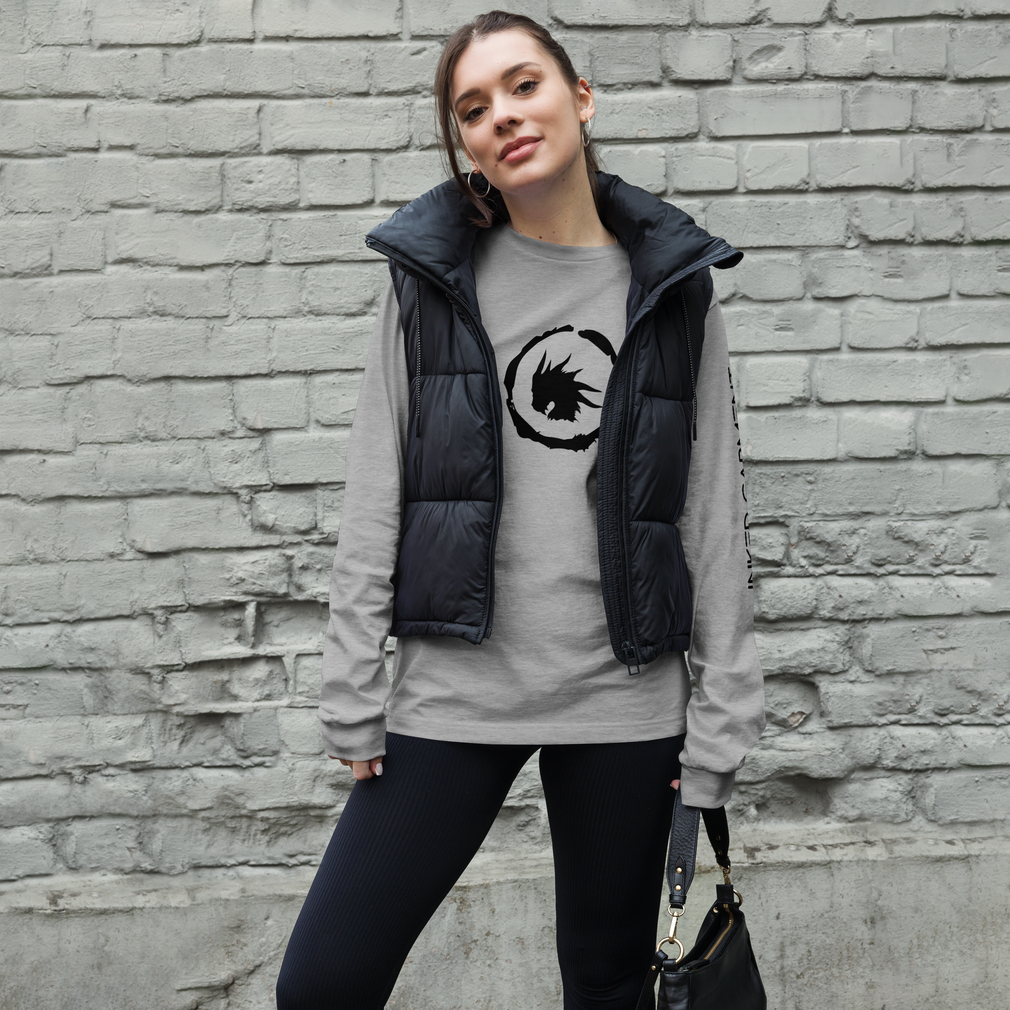 IG Fierce Long Sleeve Tee Heather Grey