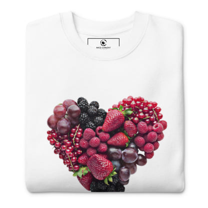 I Heart Fruit Premium Sweatshirt White
