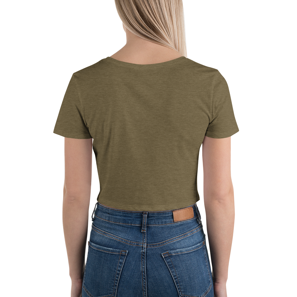 Fierce Essentials Tight Fit Crop Tee Heather Olive