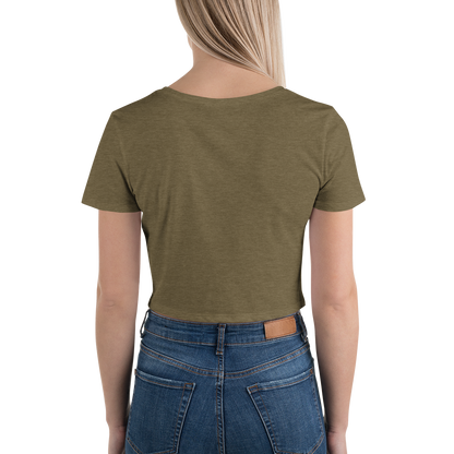 Fierce Essentials Tight Fit Crop Tee Heather Olive