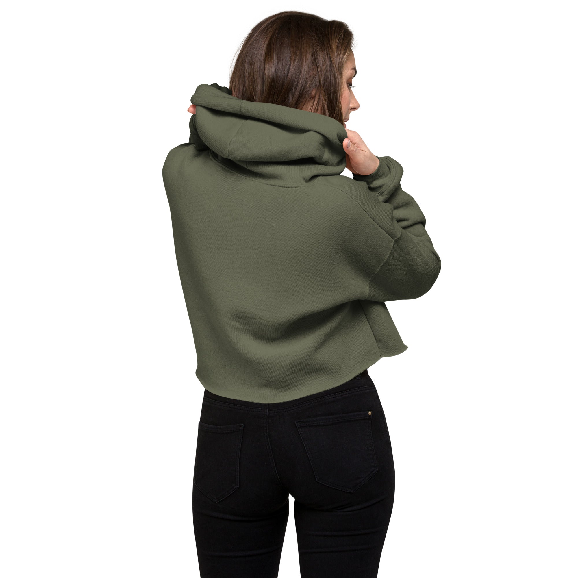 IGS Crop Hoodie Military Green/Storm