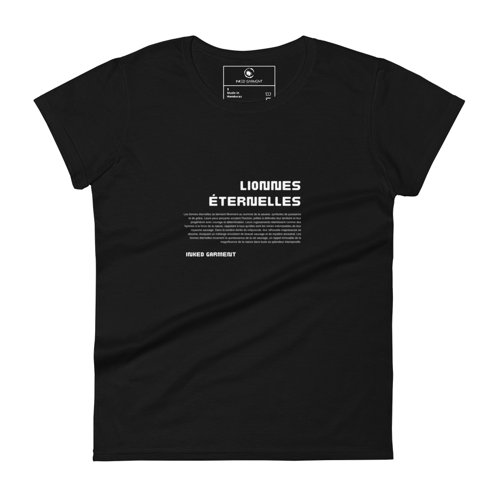 IGS Black Lionnes Eternelles Fashion Fit Tee