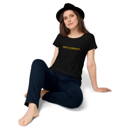 a woman wearing Inked Garment Round Neck Tee